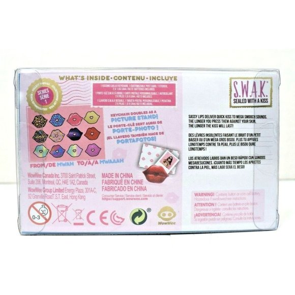 WowWee Sealed With a Kiss Kissable Keychain Gold Kiss New Series 1 S.W.A.K - Picture 2 of 3